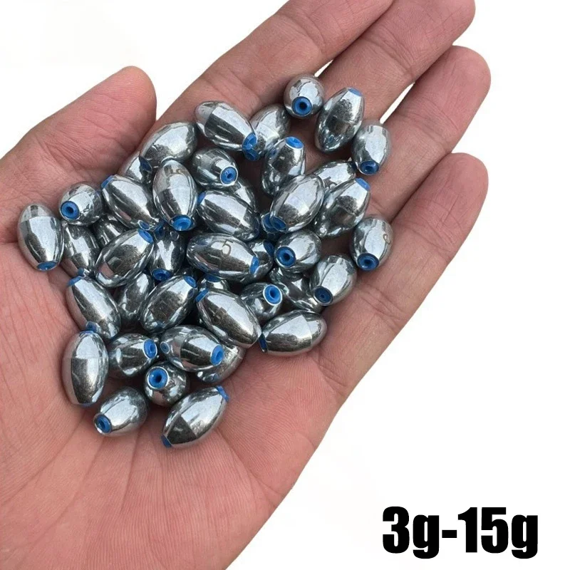 Fishing Hook Offset - Lot de 10 Plombs de pêche
