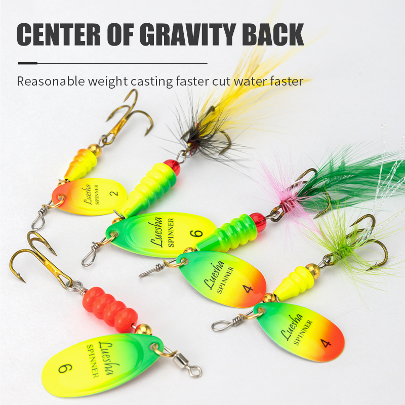 LUSHAZER-Appât spinner pour la - Fishing Hook Treble avis et prix
